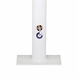 Barrier post, eyelets, galvanized, powder-coated