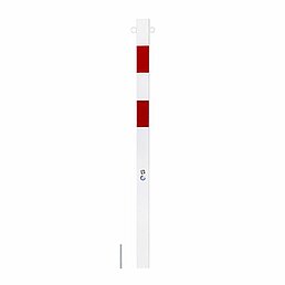 Barrier post, eyelets, galvanized, powder-coated