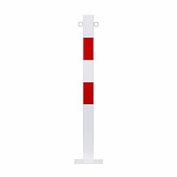 Barrier post, eyelets, galvanized, powder-coated