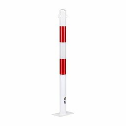 Barrier post, eyelets, galvanized, powder-coated