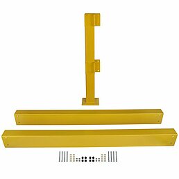 Add-on kit safety railing, powder-coated