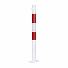 Barrier post, eyelets, galvanized, powder-coated