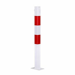 Barrier post, eyelets, galvanized, powder-coated