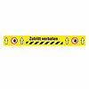 Bedrucktes Markierband ( Zutritt verboten, gelb, 75mm, 60cm, PVC )