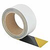 Stain-resistant floor marking ( yellow/black, 50mm, 15m, permanent, PET )