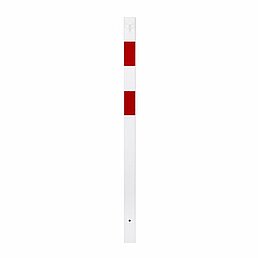 Barrier post, eyelets, galvanized, powder-coated