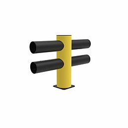 Barrier double Hotel modular middle post