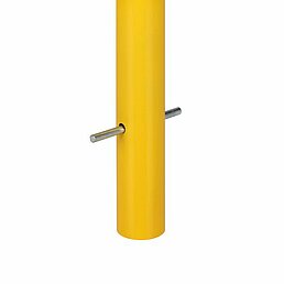Barrier post, eyelets, galvanized, powder-coated