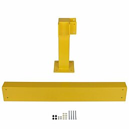 Add-on kit safety railing, powder-coated