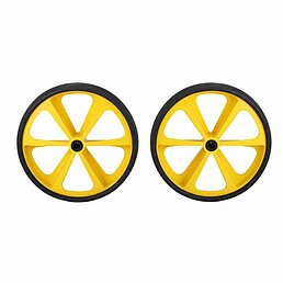 Telescopic trailer stand in RAL1023-traffic yellow