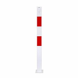 Barrier post, eyelets, galvanized, powder-coated