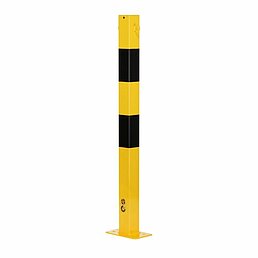Barrier post, eyelets, galvanized, powder-coated
