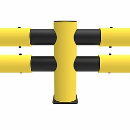 Barrier double Hotel modular middle post