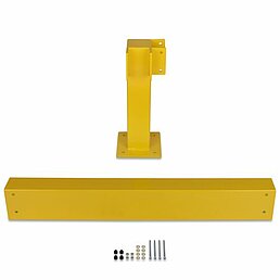 Add-on kit safety railing, powder-coated