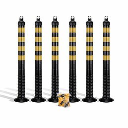 Kit de poteaux flexibles avec chaîne
