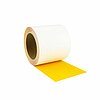 Stain-resistant floor marking ( yellow, 100mm, 15m, permanent, PET )