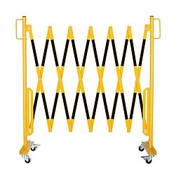 Barrière extensible avec roulettes