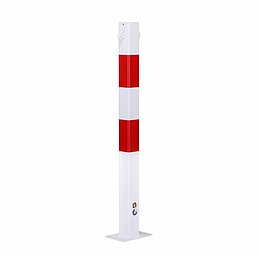 Barrier post, eyelets, galvanized, powder-coated
