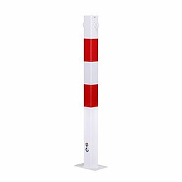Barrier post, eyelets, galvanized, powder-coated