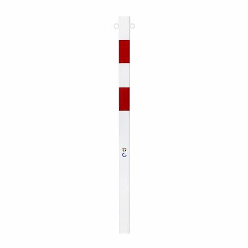 Barrier post, eyelets, galvanized, powder-coated
