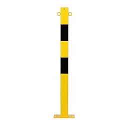 Barrier post, eyelets, galvanized, powder-coated