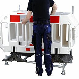 Absperrgitter mobil