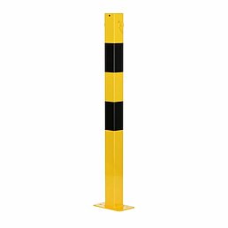 Barrier post, eyelets, galvanized, powder-coated