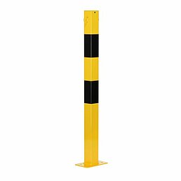 Barrier post, eyelets, galvanized, powder-coated