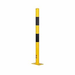 Barrier post, eyelets, galvanized, powder-coated