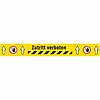Bedrucktes Markierband, PET ( Zutritt verboten, gelb, 75mm, 60cm, PET )