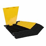 Cable protector with cover, 5 passages