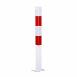 Barrier post, eyelets, galvanized, powder-coated