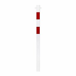 Barrier post, eyelets, galvanized, powder-coated