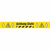 Bedrucktes Markierband, PET ( Achtung Stufe, gelb, 75mm, 60cm, PET )