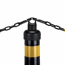 Kit de poteaux flexibles avec chaîne
