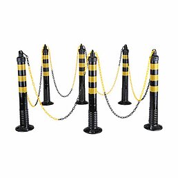 Kit de poteaux flexibles avec chaîne