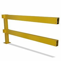 Add-on kit safety railing, powder-coated