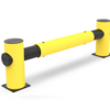 Barriere de protection flexible jaune noir 