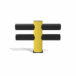 Barrier double Hotel modular middle post