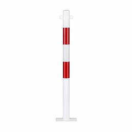 Barrier post, eyelets, galvanized, powder-coated