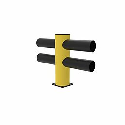 Barrier double Hotel modular middle post
