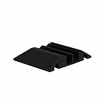 Cable protector with cover, 2 passages
