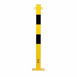 Barrier post, eyelets, galvanized, powder-coated
