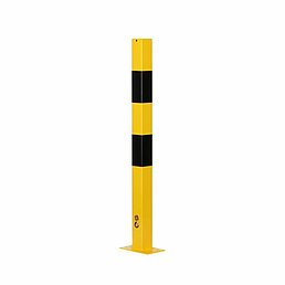 Barrier post, eyelets, galvanized, powder-coated