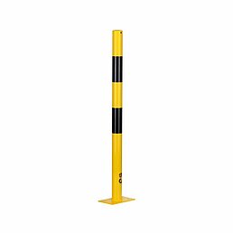 Barrier post, eyelets, galvanized, powder-coated