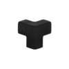 WPP018 006 (Corner protector Type H 3-sided black), EAN 4250912301573, Front view