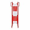 Ausziehbares Absperrgitter mit Fußstützen ( Rot-Weiß, 3600 mm, Standard )