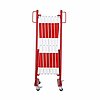Barrière extensible avec roulettes ( Barrière extensible rouge-blanc 4000 mm avec roues )