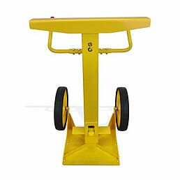 Telescopic trailer stand in RAL1023-traffic yellow