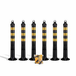 Kit de poteaux flexibles avec chaîne